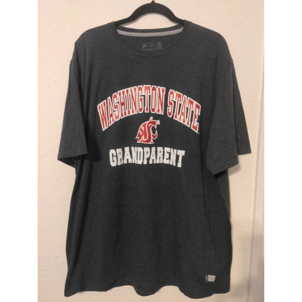 Washington State Grandparent  Gray Short Sleeve Tshirt. Russell Athletic Sz XXL